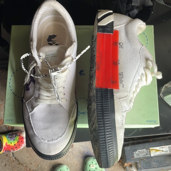 COPY - Off-White Vulc Sneaker Low White Purple Size 45 - Picture 3 of 7